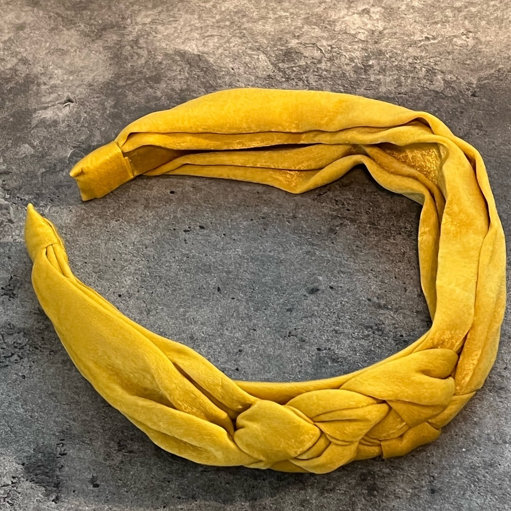 TORRID mustard yellow braided headband